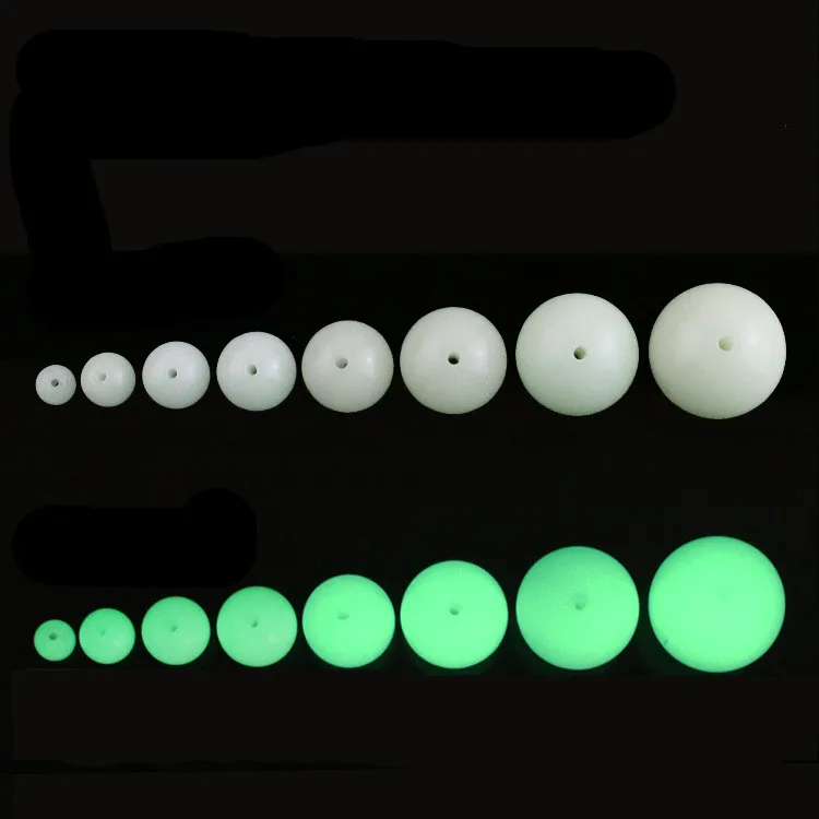 10pcs Night Luminous Glowing Beads Iceland Crystal Light Gem Stone Beads For Necklace Pendants DIY Jewelry Making Accessories