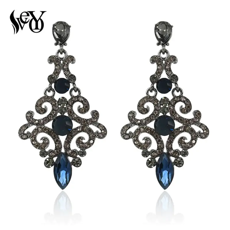 VEYO Fashion Jewelry Full of Rhinestone Luxury Earrings Crystal Drop Earrings For Women Hot Sale Top Quality