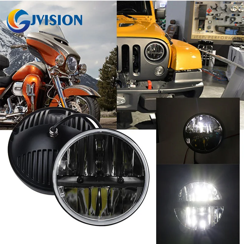 

7 Inch Round Projector Headlight For Jeep Wrangler JK LJ TJ CJ Land Rover Defender Headlamp Motorcycle 7'' 36W LED Headlights