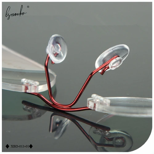 Imagen 2 del producto 5 par/lote Airbag de silicona ovalado almohadillas suaves para la nariz en gafas casete integrado accesorios antideslizantes para gafas sin marco