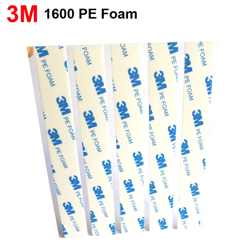 3M Double Sided Adhesive PE Foam for Power Plug Router, In cars, Home Parts Bonding, 2cmx15cm, 5 stickers/sheet