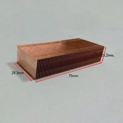 

Медный радиатор 75*29,3*15,2 мм, медные охлаждающие плавники, медный плавник может быть сделай сам, длинный радиатор, радиактер, плавник колининга