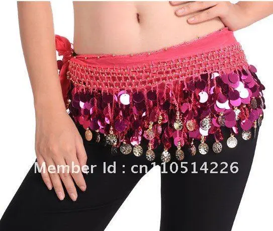 BELLY DANCE SEQUINS HIP SCARF (88 moedas)