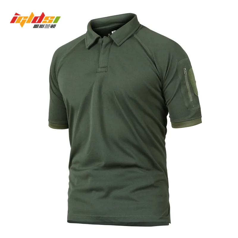 IGLDSI Men's Summer Camouflage Polo Shirt New 2024 Camo Polo Man Brand Breathable Quick Dry Short Shirts