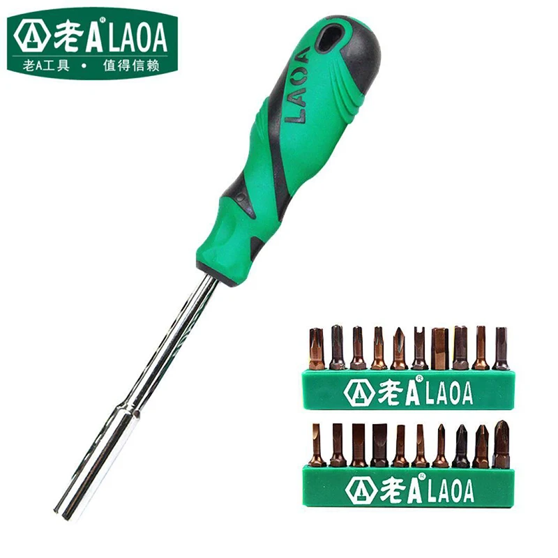 LAOA 20PCS Multi-funzione Cacciavite Magnetico Strumenti di Durezza HRC60 Professionale Punte Cacciavite Kit di Riparazione