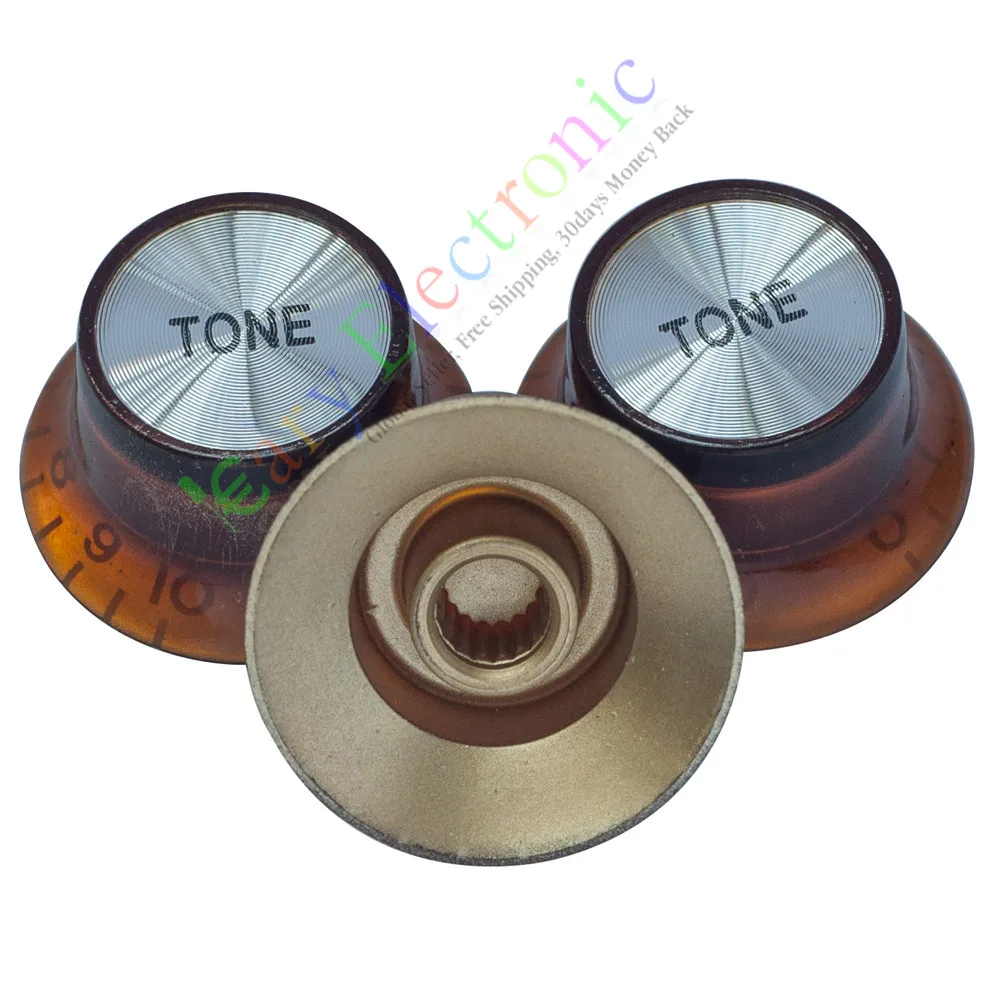 Wholesale and retail 20set 26mm Brown knob Guitar tube potentiometer cap Volume Tone audio part amp free shipping