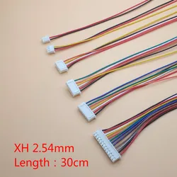 ピース/ロットjst xh 2.54 9/10ピンピッチ2.54mm,長さ30cm,26awg