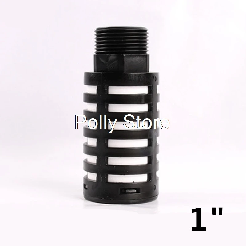 2 Pcs di Plastica Filtro Aria 3/4 "1" Filettatura Maschio Pneumatico Rumore Silenziatore Silenziatore Nero