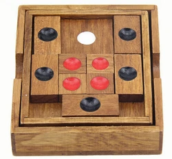 Traditional Wooden Puzzle Game Huarong Dao Sliding Puzzles for Adults Children