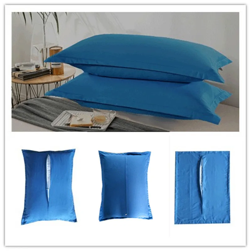 2019 new 2pcs with zipper high-grade polyester reactive dyeing thick fabric pillowcase a variety of specifications