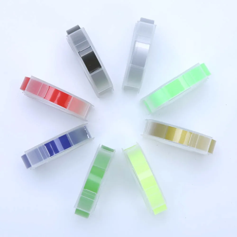 10pcs DYMO 1610 / 1540 / 12965 Label Machine Ribbon Manual Label machine printing paper DIY Label Machine Ribbon 12mm 9mm 6mm