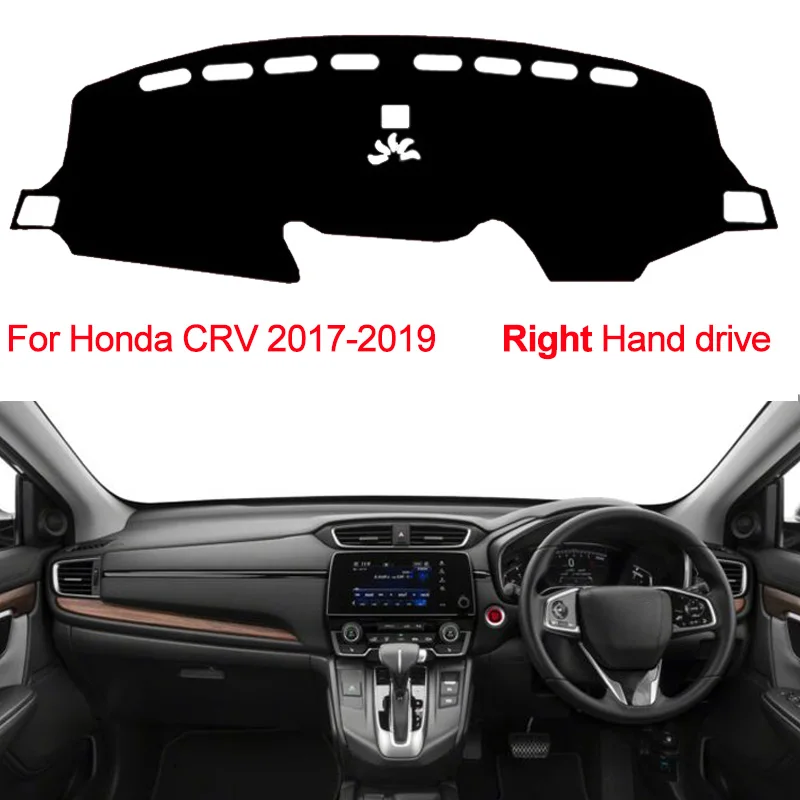 Car Dashboard Cover For Honda CRV 2017 2018 2019 Dash Mat Pad Dash Board Cover Carpet Auto Sun Shade DashMat Car Styling