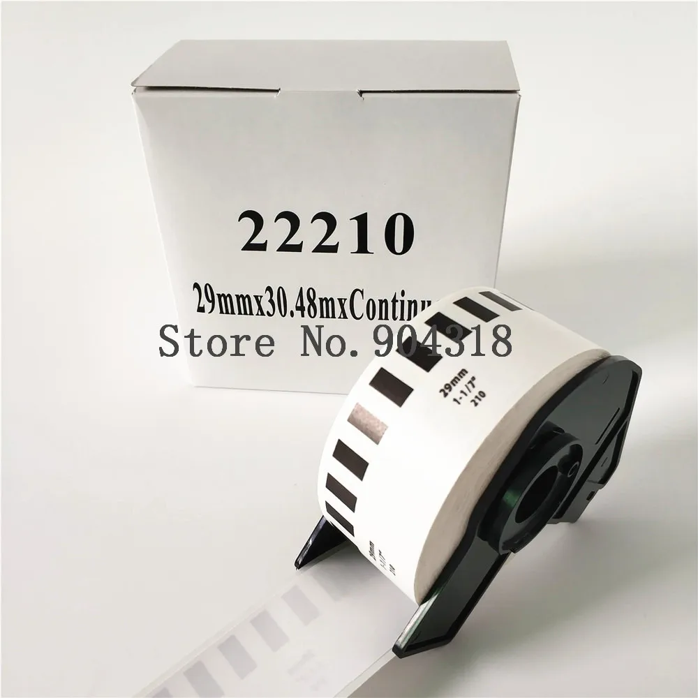 4 x Rolls Brother DK 22210 DK-22210 Compatible Continuous Labels 29mm x 30.48m 1-1/7'' x 100' for QL-580 700 800 1050 1100 etc