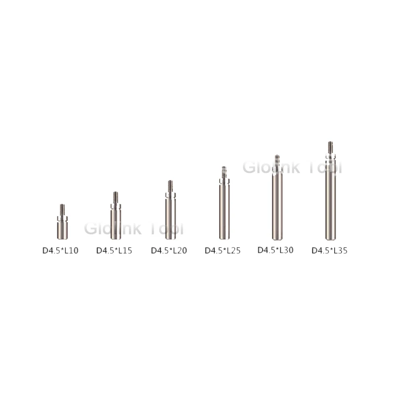 10Pcs Extension Rods For Dial Indicators Probe Connecting Rod HSS Accessory More Specifications M2.5*10mm-100mm Measuring Tools