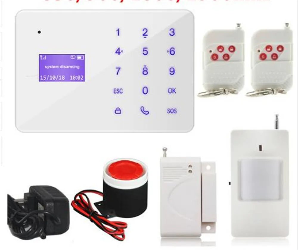 Touch Keypad GSM Home Security Alarm System