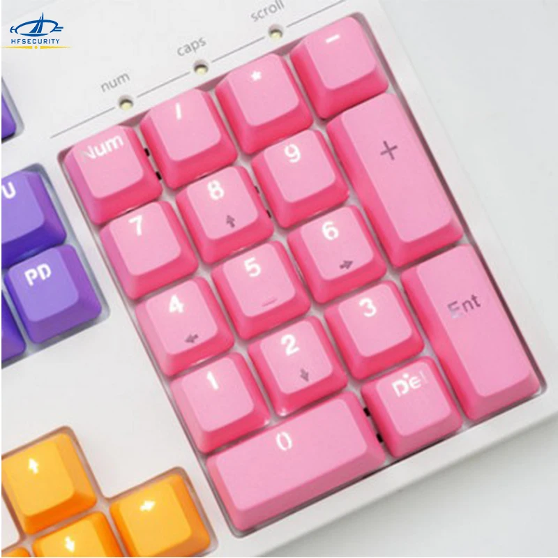 [HFSECURITY] Mechanical Keyboard 14 Keys PBT Keycaps Colorful Backlight Keypress