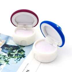 1 piece Lovely Velvet Mushroom Little House Necklace Ring Earrings Present Gift Boxes For Jewellry Wrap Casket Holder Wholesale