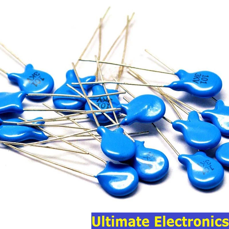 20pcs 100pF 101 3KV 0.1nF 3000V High Voltage Ceramic Disc Capacitor