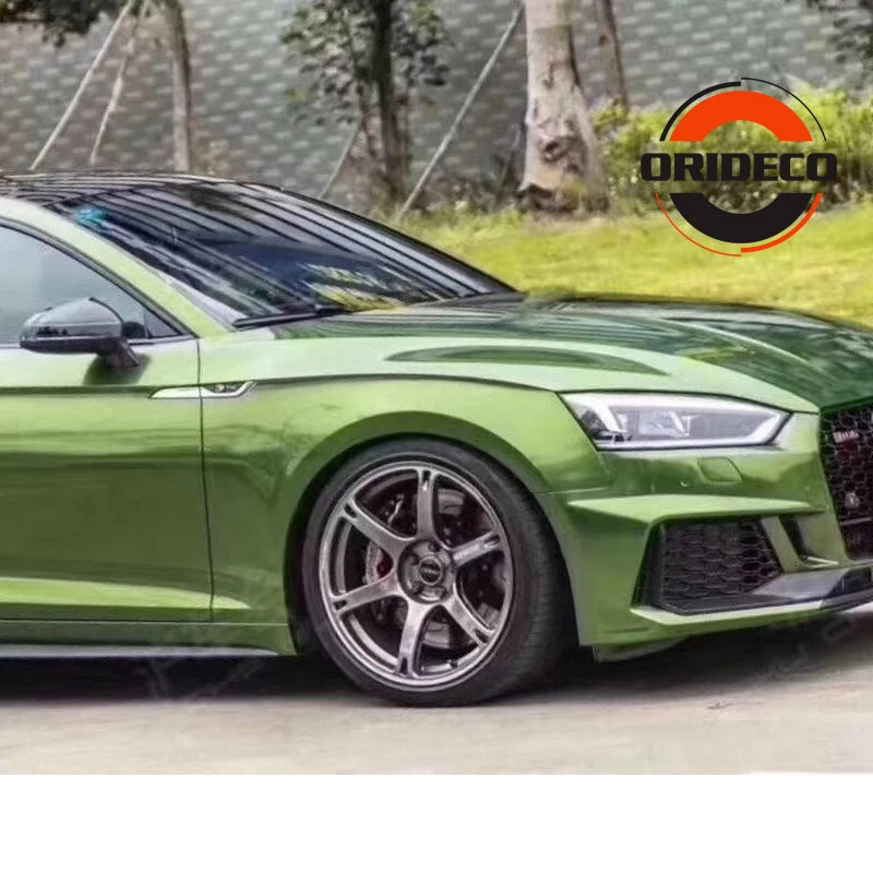 

High Quality Super Glossy Green Metallic Vinyl Car Wrap Foil Gloss Mamba Green Metal Car Film Wrapping 1.52x20M/Roll