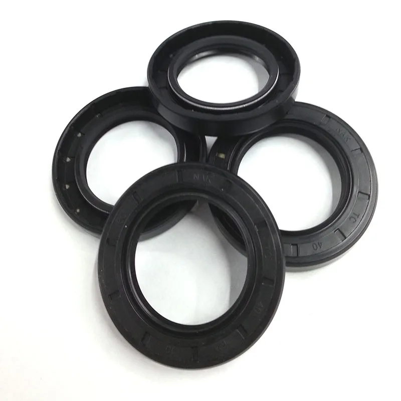 NBR Shaft Oil Seal TC-22*28*30*32*34*35*36*38*40*42*47*50*52*56*4/5/6/7/8/9/10/12 Nitrile Covered Double Lip With Garter Spring