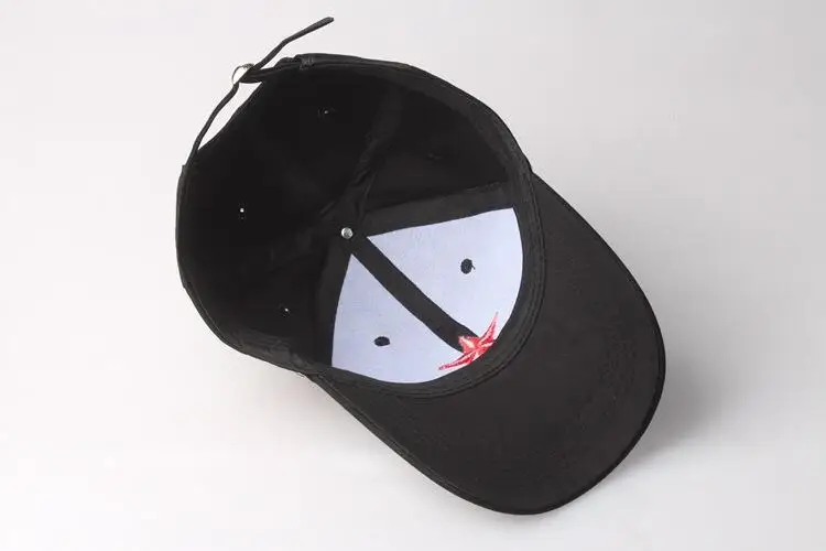 jiangxihuiyian Brands 2018 Hot 100%cotton red star baseball cap pentagram embroidery leisure hat 3color 1pcs brand new arrive