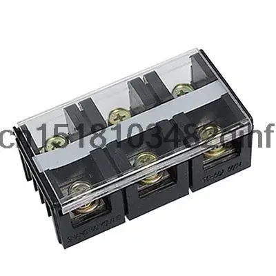 660V 60A Dual Row 3 Positions Screw Barrier Terminal Block