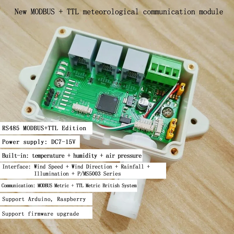 Three Generations APRS WS1 WS3 Meteorological Station Module Matching Pressure, Temperature and Humidity RS485 MODBUS