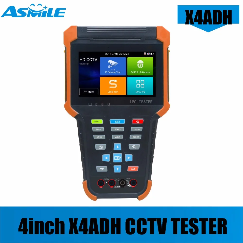 

New arrival X4 series cctv camera tester built in WIFI new battery design with RJ45 cable TDR test