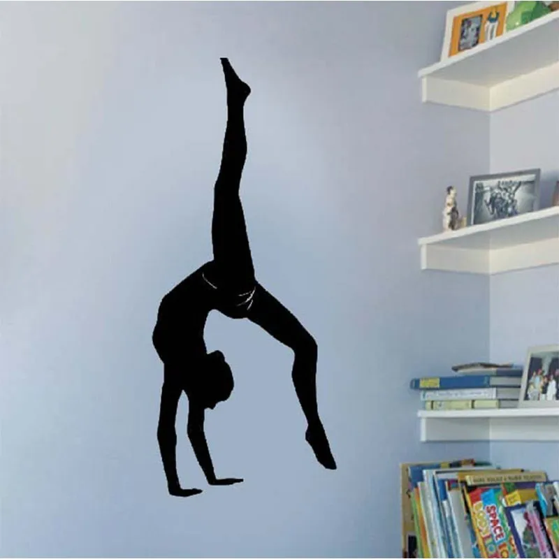 Ballet Gymnast Dancer Girls Wall Stickers Wall Say Quote Lettering Art Vinyl Sticker Home Decoration Girl Bedroom Decor Decals