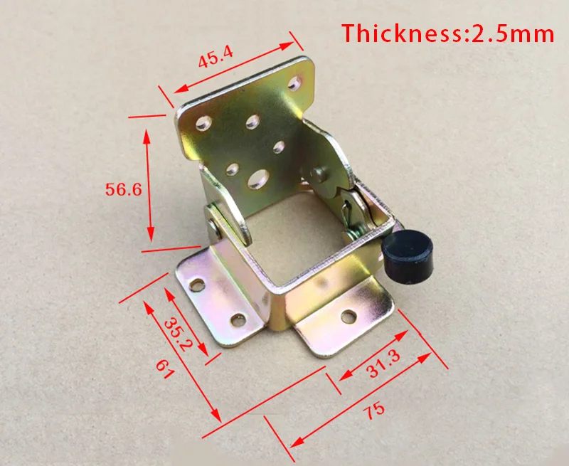 Picture 5: 2PCS Iron Lock Folding Table And Chair Leg Brackets Home Furniture Hinge Bracket Hardware Tools for Easy Assembly