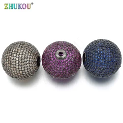 24*25mm New Fashion Brass Cubic Zirconia Oval Beads for DIY Jewelry Accessories Making, Gunmetal,Round shape Hole: 2.5mm, VZ183