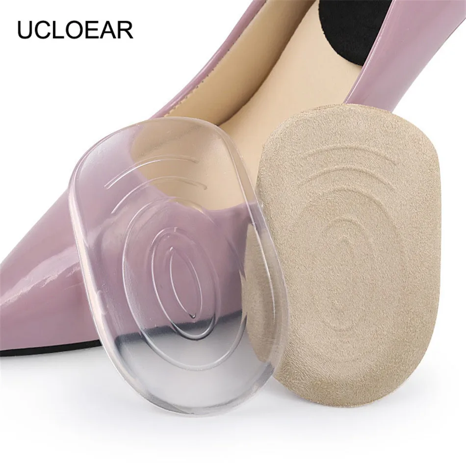 

UCLOEAR Silicon Gel Insoles For Shoes Cushion Pad Heel Protector Heel Cup For Calcaneal Pain Health Feet Care Support Spur Cushi