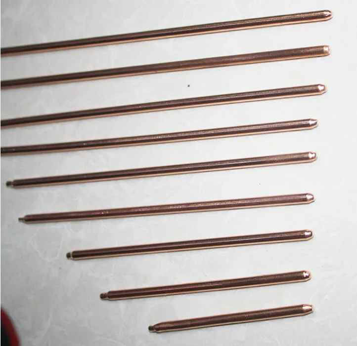 2pcs/lot 4*220mm Cooling copper heat pipe round heat tube 4mm radiant pipe rod-shaped cooler diy copper pipe heatsink