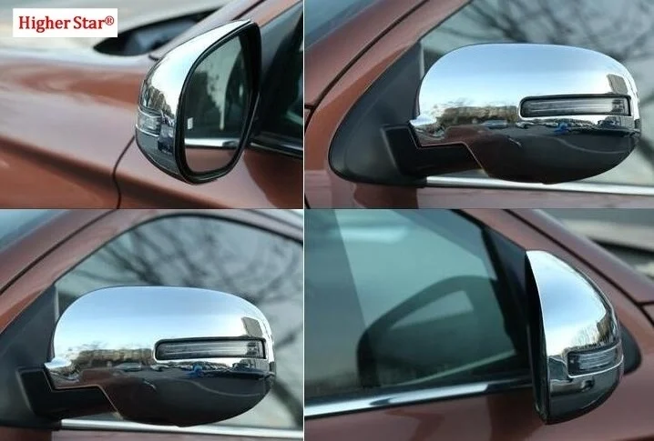 

High quality ABS chrome 2pcs car door mirror rearview decoration protection cover for Mitsubishi outlander 2006-2019