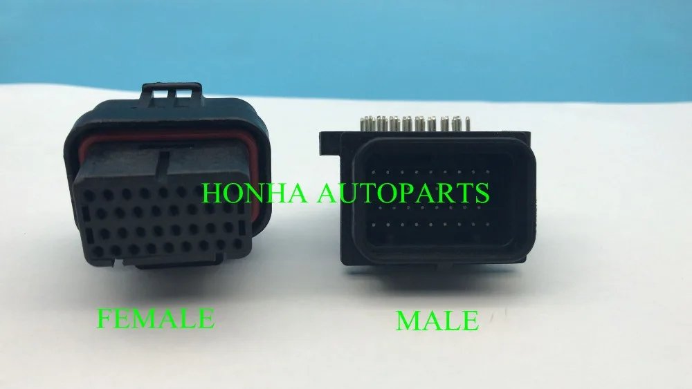 

FREE shipping 1 pcs AMP TYCO TE 4-1437290-0 high quality 34 Pin ECU male and Female Waterproof Connector 3-1437290-9