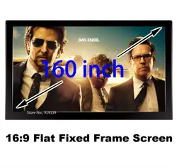 Huge Cinema Screen 160 Inch Flat Fixed Frame DIY Projection Screen 3D Projector Screen Fabric 16:9 Ratio