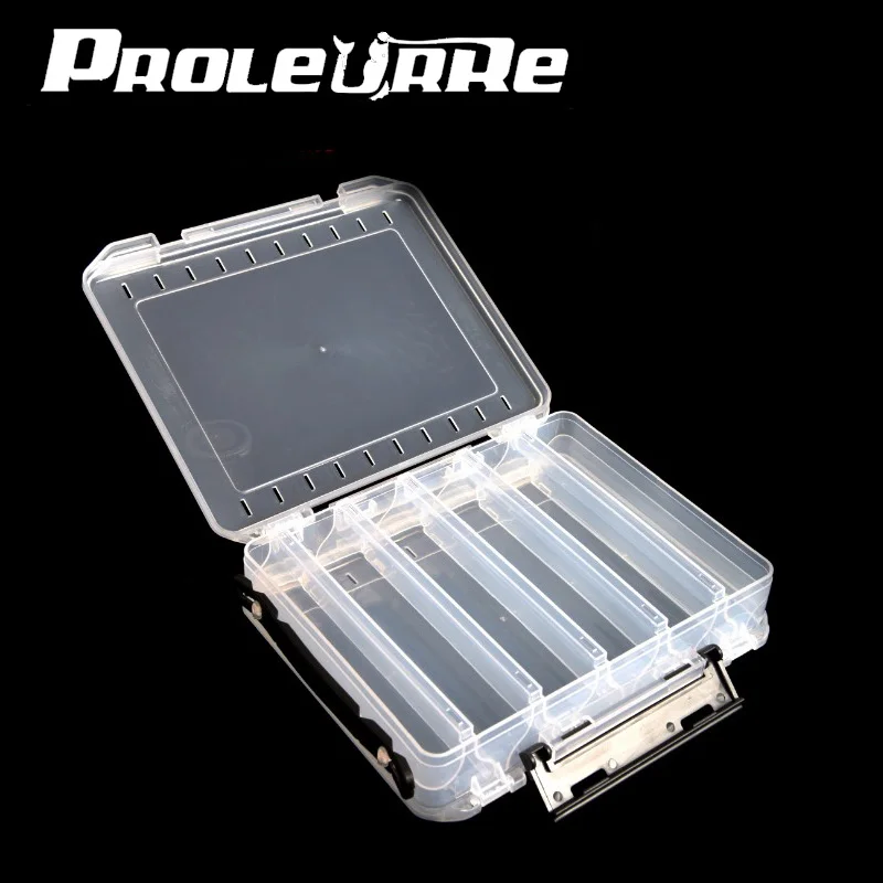 NEW Double Sided 12 Compartments Fishing Tackle Tools Box Lure Fishhooks Float Sinker Line Fishing Accessories Box 210x170x43mm