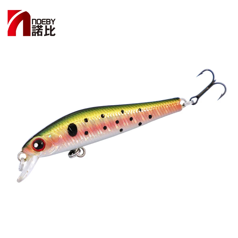 

NOEBY 70MM Minnow Fishing Bait Wobblers Isca Artificial Sinking Suspending Bass Pike Freshwater Fishing Lure