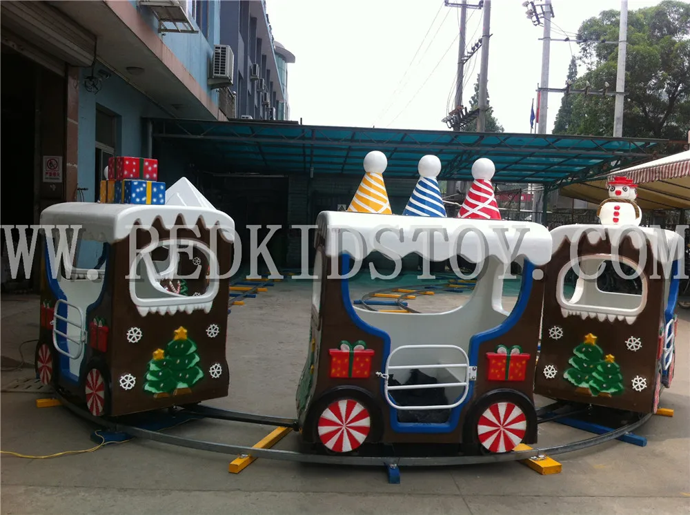 New!!! Christmas Model Kid's Outdoor Track Electric Train 14 Seats Electric Playground HZ16-261a