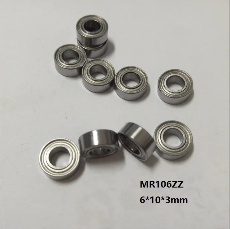 

50/100/500pcs MR106ZZ MR106 ZZ MR106 Z MR106Z Deep Groove Ball Bearing 6x10x3mm Miniature Mini 6*10*3mm 676ZZ