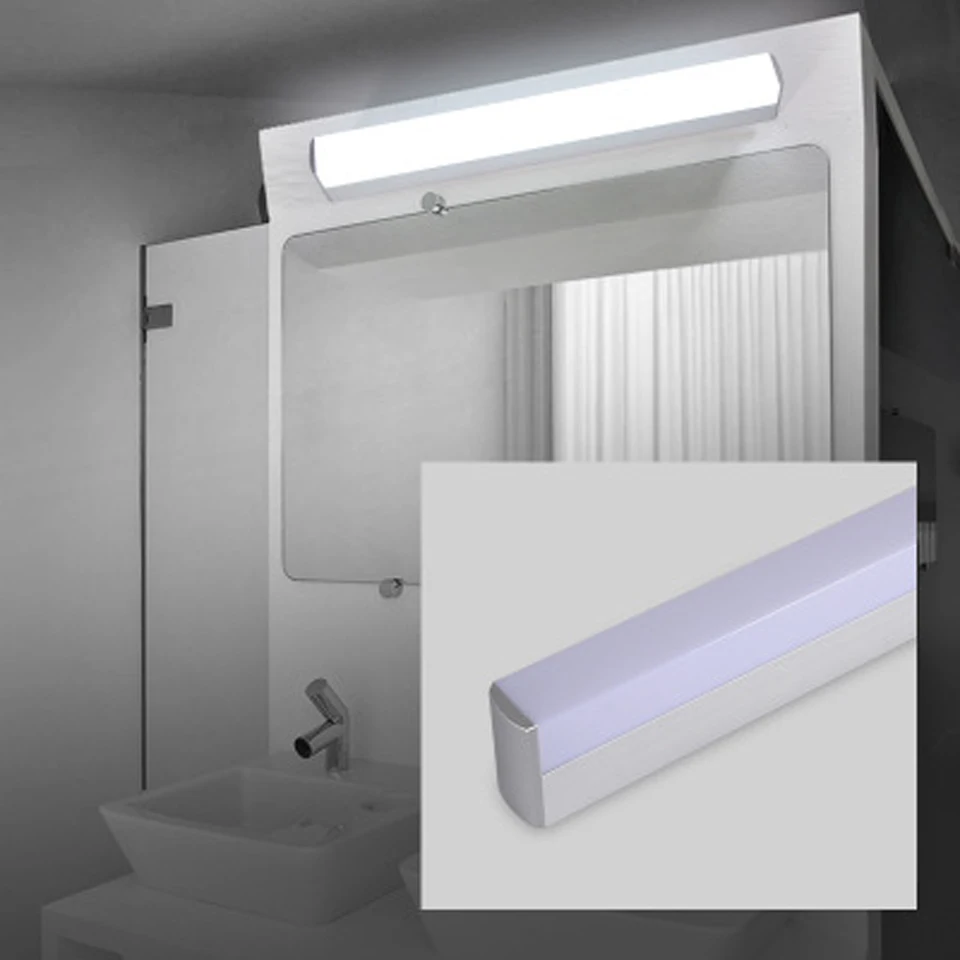 Xsky-Lámpara LED de pared para espejo, candelabro impermeable de 12W, 16W y 22W, accesorio de iluminación de acrílico montado en la pared para baño,