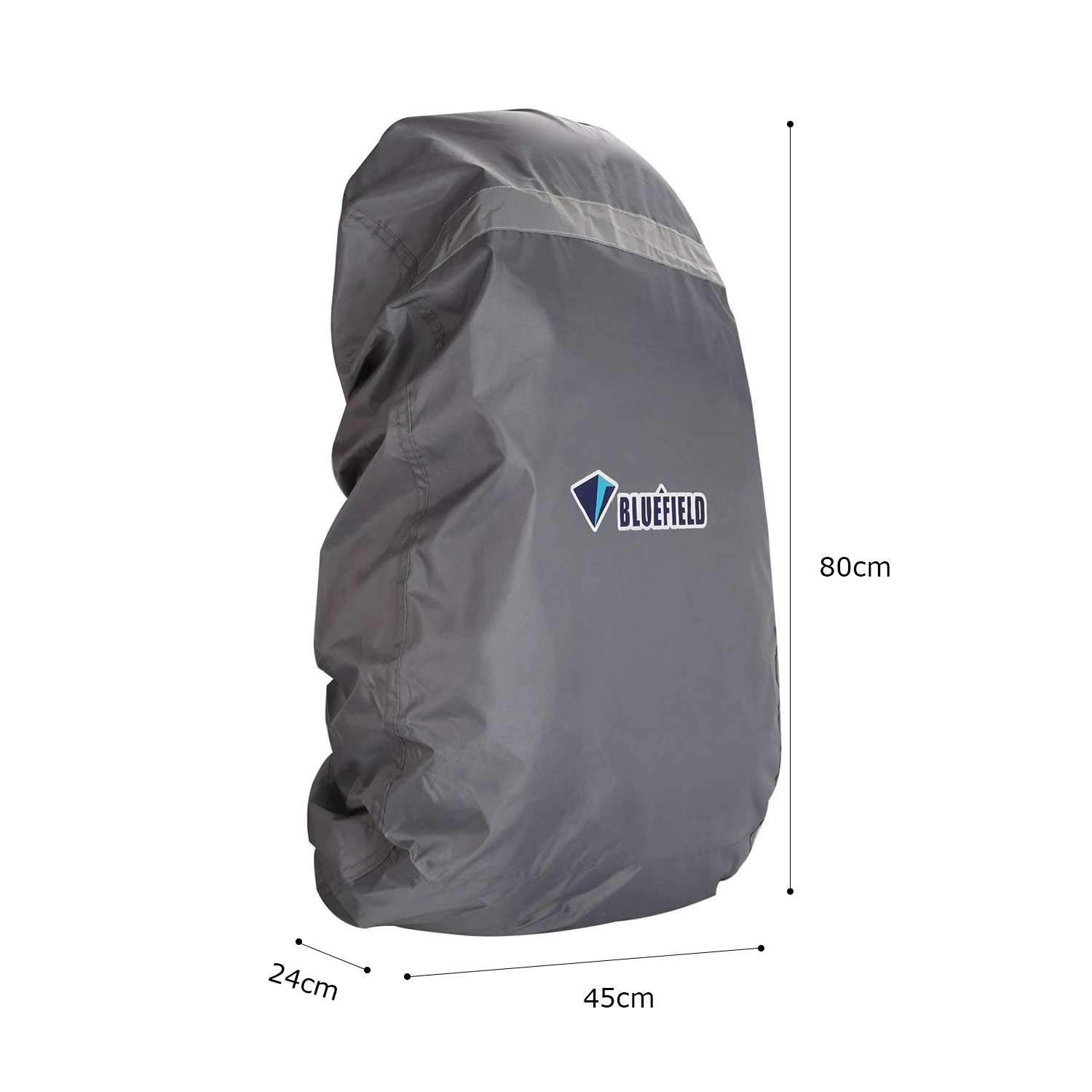 BlueField Outdoor Bag Backpack Rain Cover Rucksack Raincoat Waterproof With Reflective Strip for Hiking Camping Traveling 15-75L