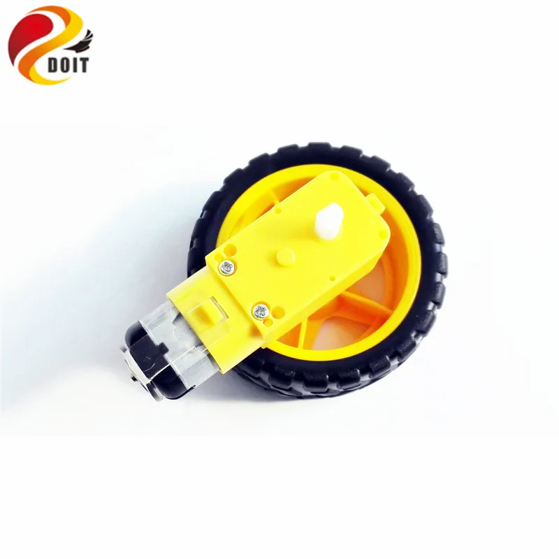 DOIT 1:48/1:120 TT Smart Gear Motor con ruota da 65 mm Robot Toy Car Chassis Parti fai da te