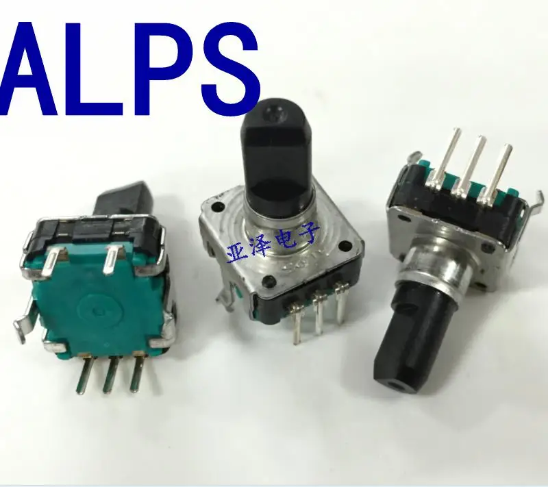 5pcs forALPS alpine EC12E2424407 encoder with switch EC12E2444400 shaft length 15MM