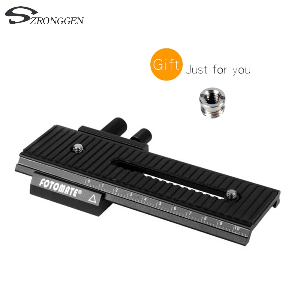 جديد 2 طريقة FOTOMATE LP-01 ماكرو التركيز المتزلج السكك الحديدية يمكن لل & ن نيك & ن S & نيويورك بنتاكس DSLR 1/4 "المسمار التركيز المنقولة