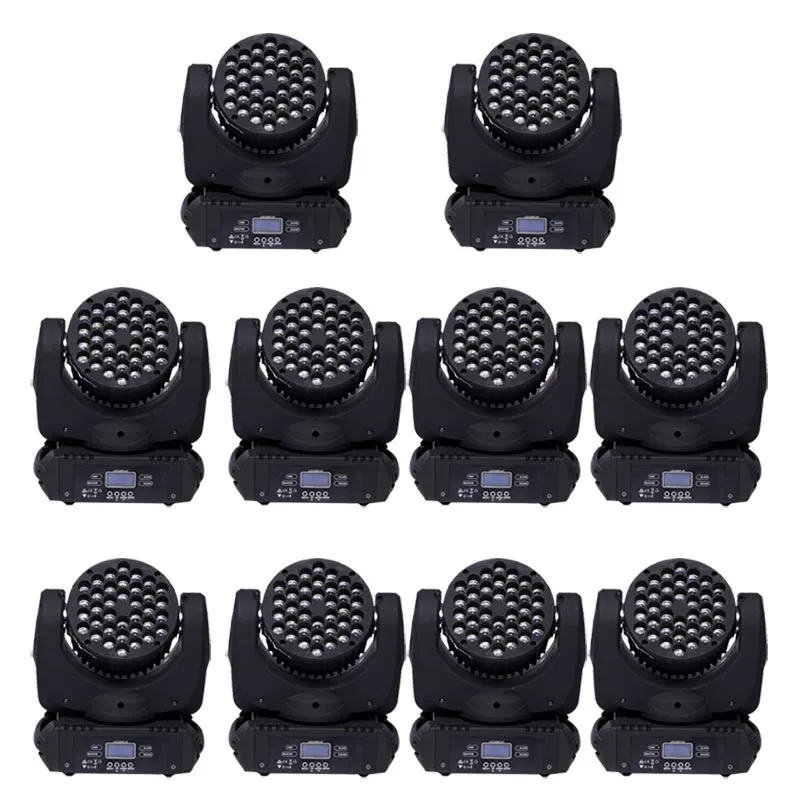 (10pcs/lot)36x3W RGBW CREE LED beam moving head light RGBW mixing color dj moving head Stage Light With DMX 11/15 Channels