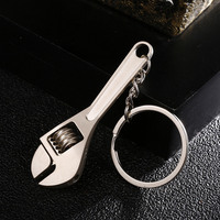 Fashion Jewelry High Quality Adjustable Metal Tool Wrench Spanner Key Chain Ring Men Car Keyring Keychain Trinket Creative Gift