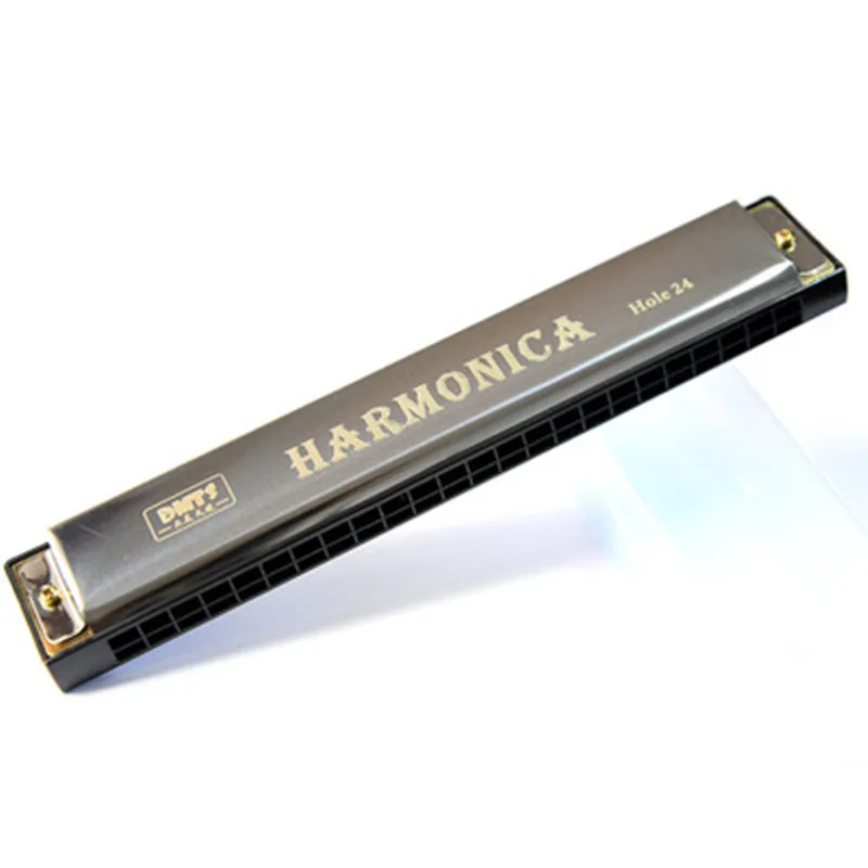 Chromatic Harmonica Mouth C Key 24 Holes Woodwind Musical Instruments Harmonica Mouth Organ