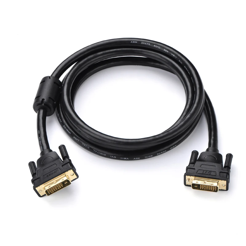 UGreen  DVI Cable 24+1 HD 2K Monitor Connected To Desktop Computer Graphics Card Host Dual-Channel-D Male Data Line