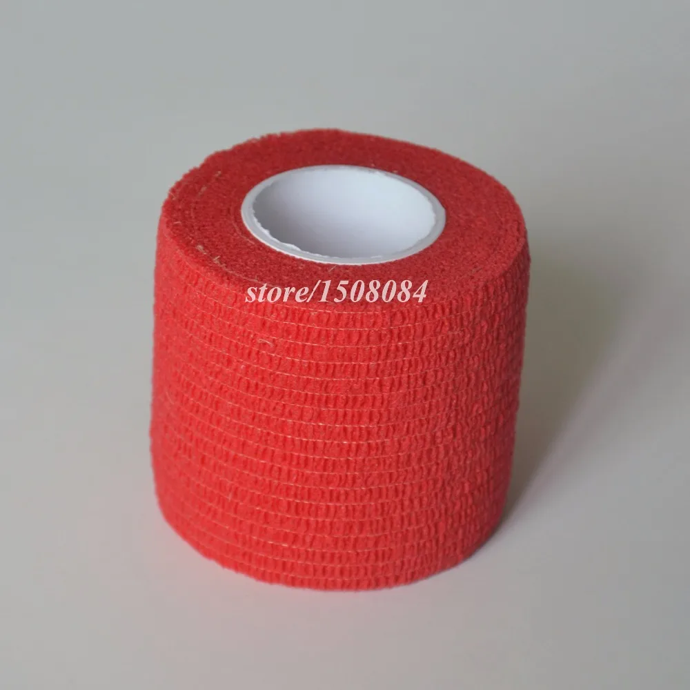 4Pcs/Lot Red Waterproof Self Adhesive Elastic Security Protection Nonwoven Bandage First Aid Sports Tape Finger Joints Wrap